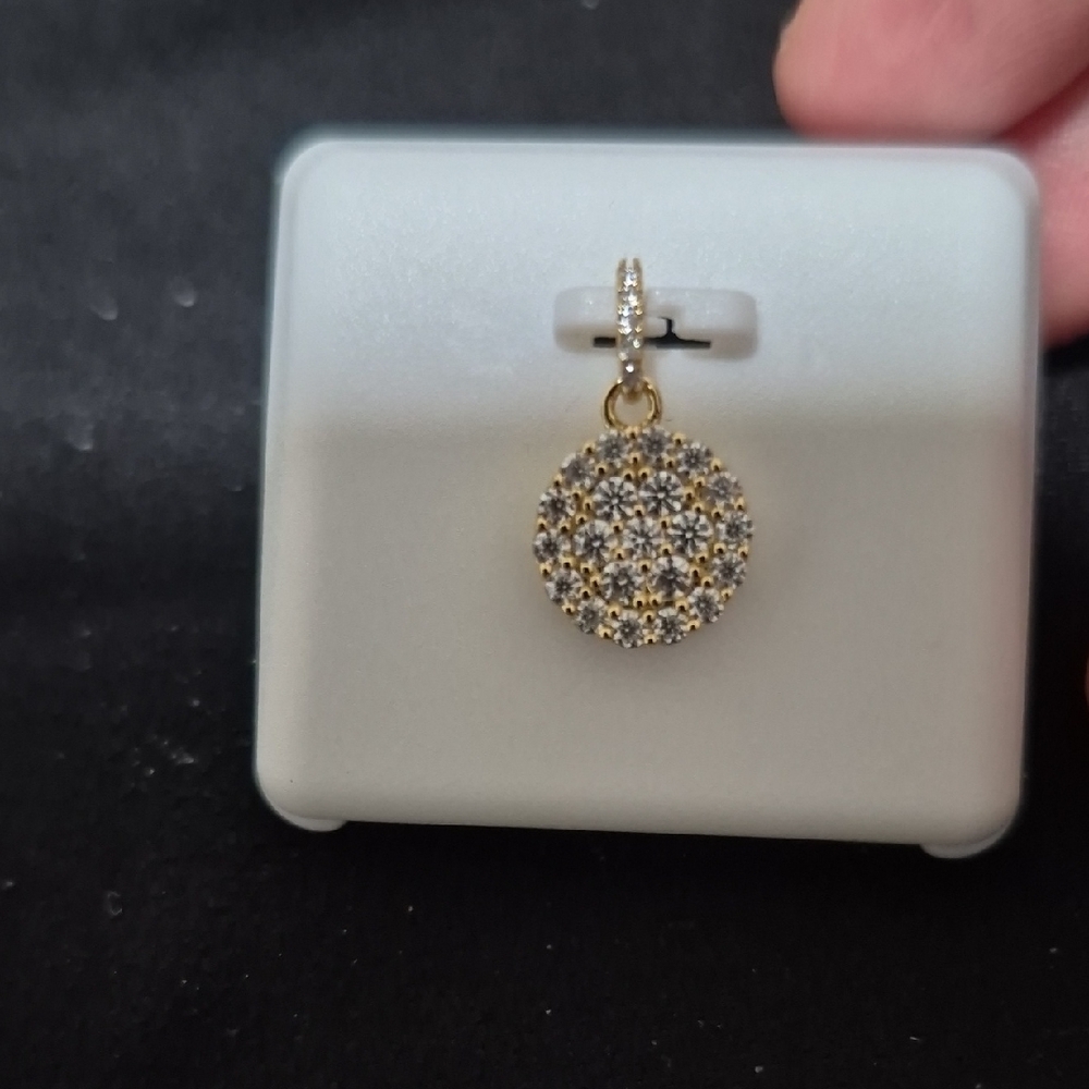 925 Silver on Gold Vermeil Pendant | 10mm | 0.51 CT
